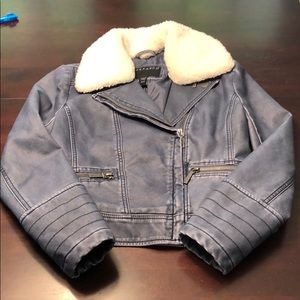 Bernardo Faux Leather Zip Jacket